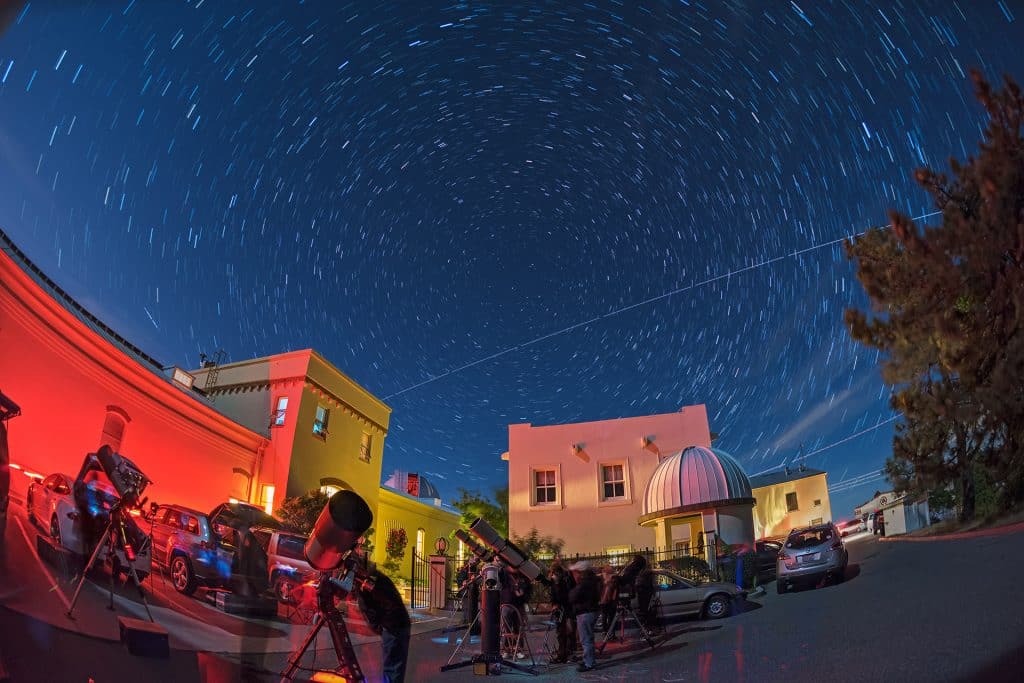 Telescopes set up at Lick Observatory