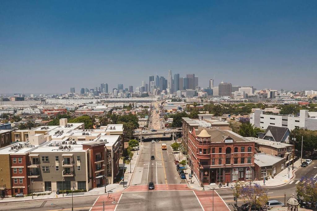 Aerial view of Los Angeles