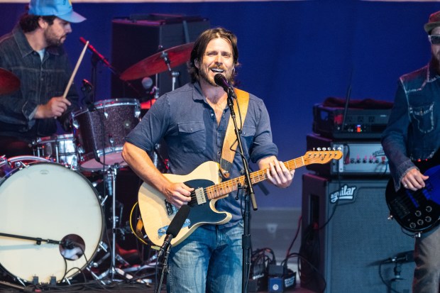 Lukas Nelson plays  at the Pine Knob Music Theatre with the 2026 Outlaw Festival on Saturday, Aug. 22. (Jacob Giampa photo)