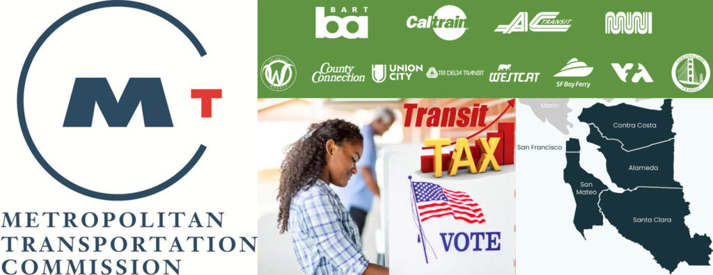 Public Transit Revenue Measure District formed, governed by MTC Board