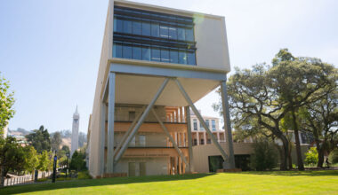 An exterior shot of the Undergraduate Academic Buildings