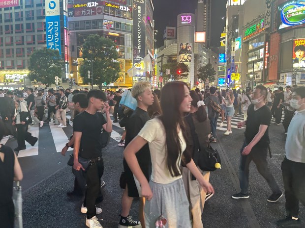 The Shibuya Crossing in Tokyo is likely the world's busiest pedestrian crossing. (Photo by Honk, Southern California News Group)