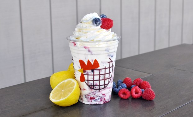 Lemon Cream and Berries Shake at Bruxie. (Photo courtesy of Bruxie)