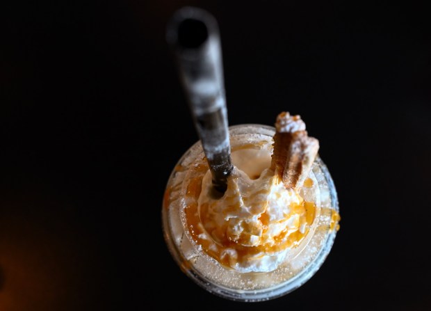 Apple pie ala mode milkshake; a salted French vanilla milkshake with layered apple pie at The Straw in Costa Mesa on Tuesday, August 4, 2026. (Photo by Jeff Gritchen, Orange County Register/SCNG)