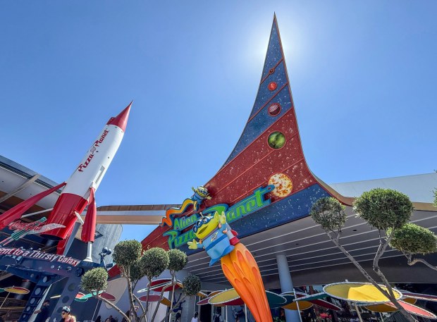 Alien Pizza Planet in Tomorrowland at Disneyland in Anaheim on Monday, August 17, 2026. (Photo by Jeff Gritchen, Orange County Register/SCNG)