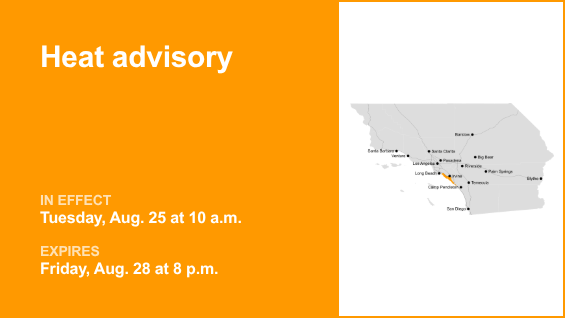 Orange County Coast under a heat advisory from Tuesday to Friday – Orange County Register