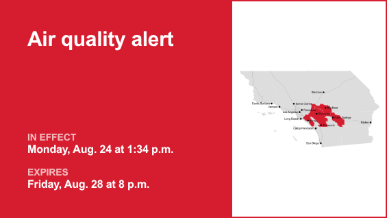 Ozone pollution alert active for Orange County Friday – Orange County Register