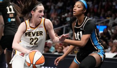Caitlin Clark (22) and Angel Reese were All-Stars this season and could be taking their talents to next season's edition of the game in San Francisco, Calif.
