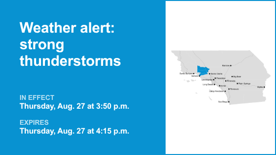 Prepare for strong thunderstorms in 5 Freeway north of LA early Thursday evening – Orange County Register