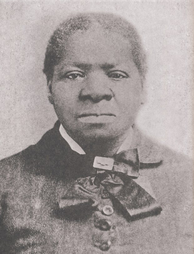 Bridgette "Biddy" Mason was a slave who was brought to San Bernardino in 1851. She earned her freedom in 1856. The date of this image, the only known photo of Mason, is unknown. (Courtesy of the San Bernardino Historical and Pioneer Society)