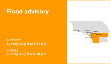 Riverside and San Diego counties placed under a flood advisory early Sunday evening due to substantial downpours – Daily Bulletin