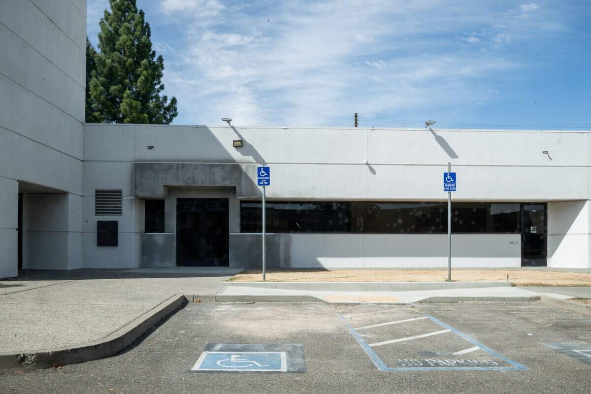 The planned crematorium site near D.W. Babcock Elementary School  in Sacramento on Friday.