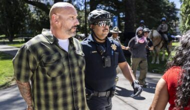 Photos: Scuffle erupts at Nick Shirley rally in Sacramento CA