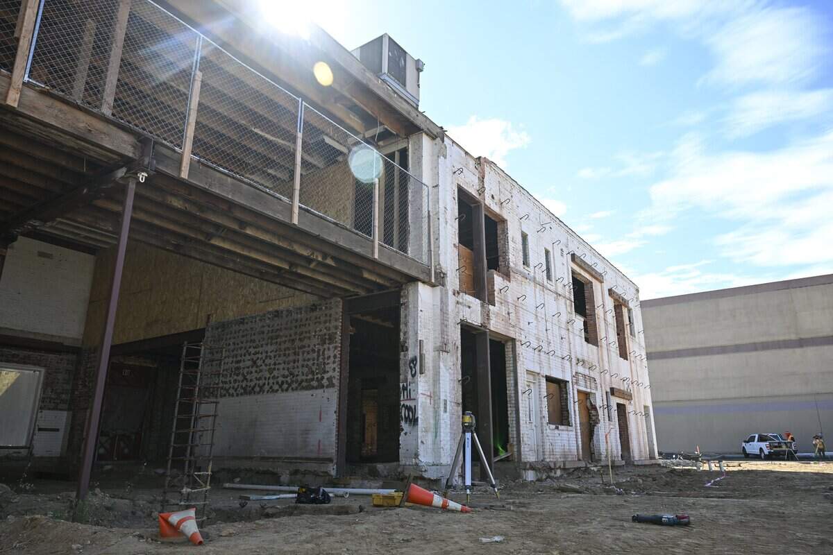 Construction continues on the former Coca-Cola plant on Stockton Boulevard on July 21.