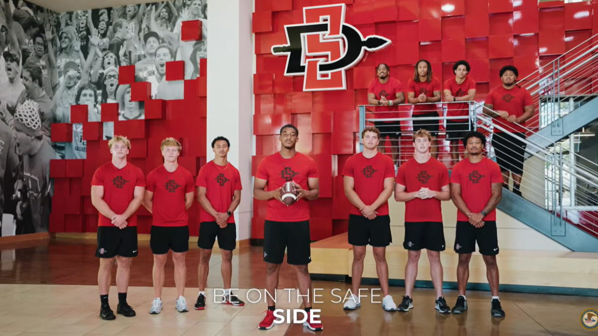 Prosecutors, SDSU football players team up in fentanyl awareness campaign – NBC 7 San Diego