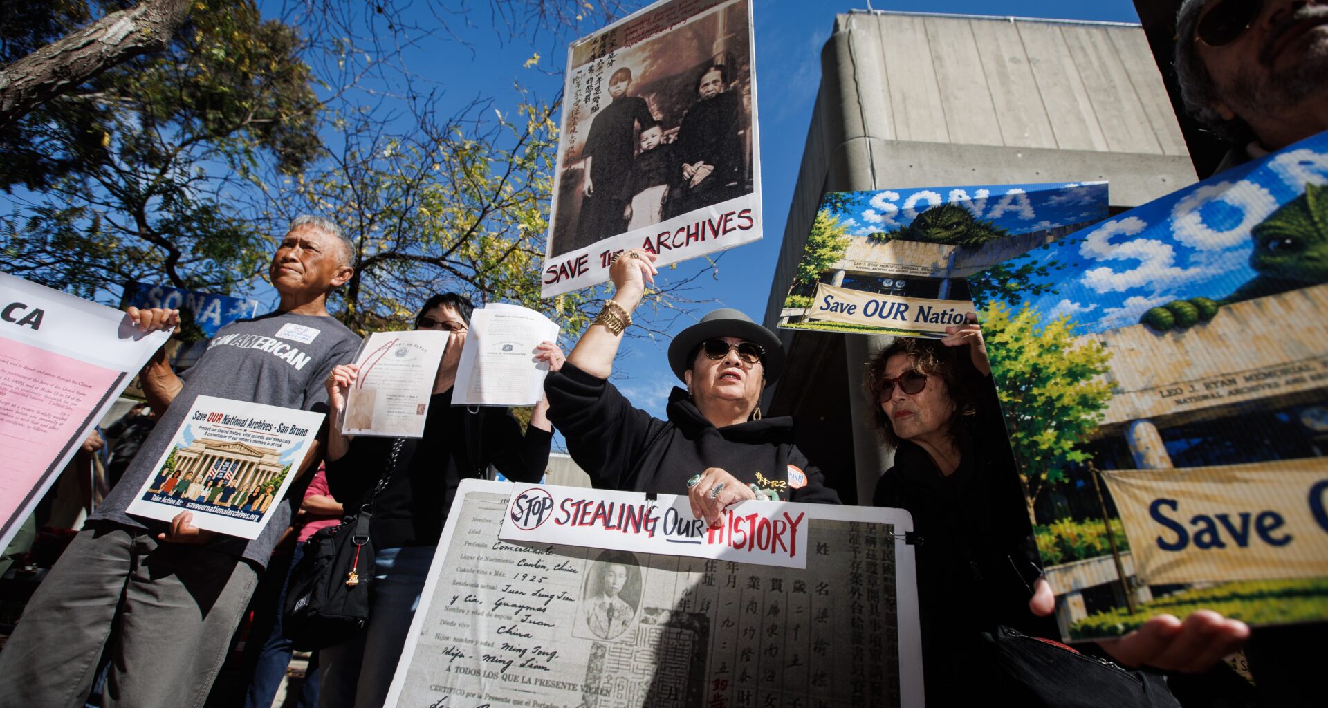 Supporters rally to prevent National Archive closure