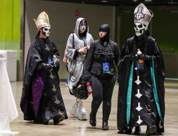 Fans in cosplay attend GalaxyCon San Jose at the San Jose McEnery Convention Center in San Jose, Calif., on Friday, Aug. 28, 2026. (Ray Chavez/Bay Area News Group)