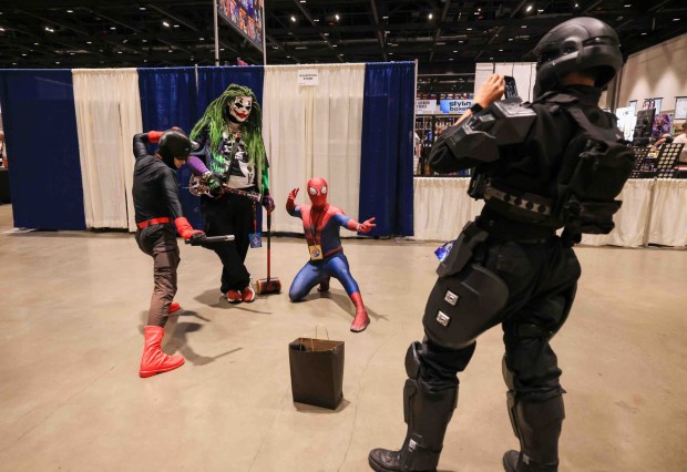 Fans in cosplay attend GalaxyCon San Jose at the San Jose McEnery Convention Center in San Jose, Calif., on Friday, Aug. 28, 2026. (Ray Chavez/Bay Area News Group)