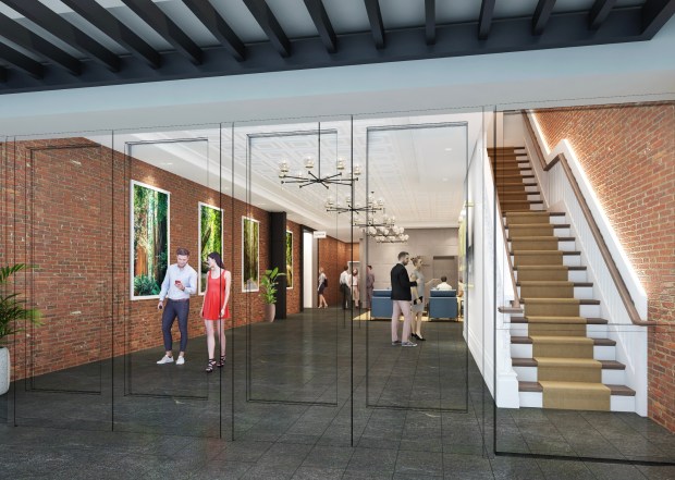 Public spaces that could be part of a History San Jose space within the Knox-Goodrich Building at 34 and 36 South First Street in downtown San Jose, concept.(Urban Catalyst)