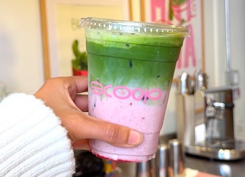 By day, Lafayette Scoop sells hand-whisked matcha with homemade syrups and ingredients. (Courtesy of Lafayette Scoop)