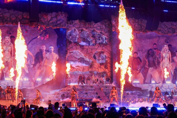 Reggaeton superstar Karol G performs in concert at Levi's Stadium in Santa Clara, Calif., Friday, Aug. 21, 2026. (Ray Chavez/Bay Area News Group)