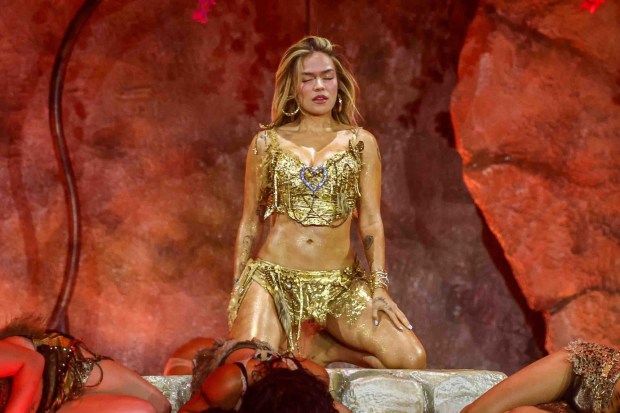 Reggaeton superstar Karol G performs in concert at Levi's Stadium in Santa Clara, Calif., Friday, Aug. 21, 2026. (Ray Chavez/Bay Area News Group)