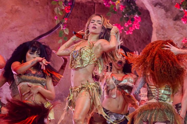 Reggaeton superstar Karol G performs in concert at Levi's Stadium in Santa Clara, Calif., Friday, Aug. 21, 2026. (Ray Chavez/Bay Area News Group)