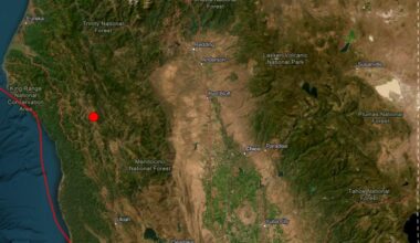 Small earthquake rolls through remote area of Northern California