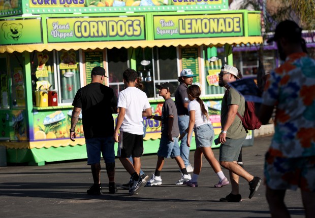 Fairgoers check out the food court at the Santa Clara County Fair in San Jose, Calif., on Wednesday, August 19, 2026. (Jane Tyska/Bay Area News Group)