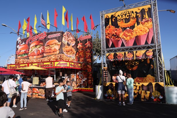 Fairgoers check out the food court at the Santa Clara County Fair in San Jose, Calif., on Wednesday, August 19, 2026. (Jane Tyska/Bay Area News Group)