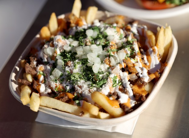 Asada fries are served at the Santa Clara County Fair in San Jose, Calif., on Wednesday, August 19, 2026. (Jane Tyska/Bay Area News Group)