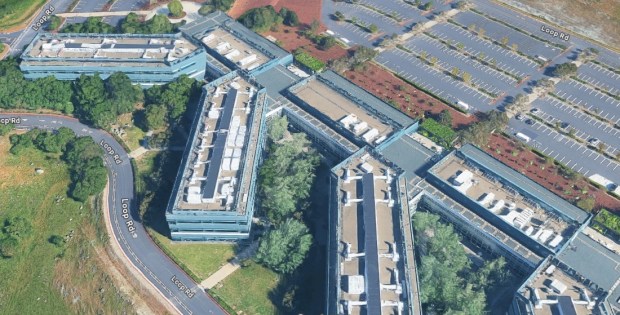IBM Almaden Research Center at 650 Harry Road in south San Jose, showing several buildings in an aerial view.(Google Maps)