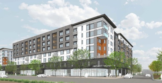 Workforce housing development at 760 Hillsdale Avenue in San Jose, seen in an image concept.(San Jose Unified School District, courtesy)