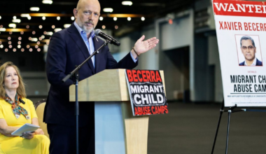 Hilton attacks Becerra over migrant child program during Fresno stop