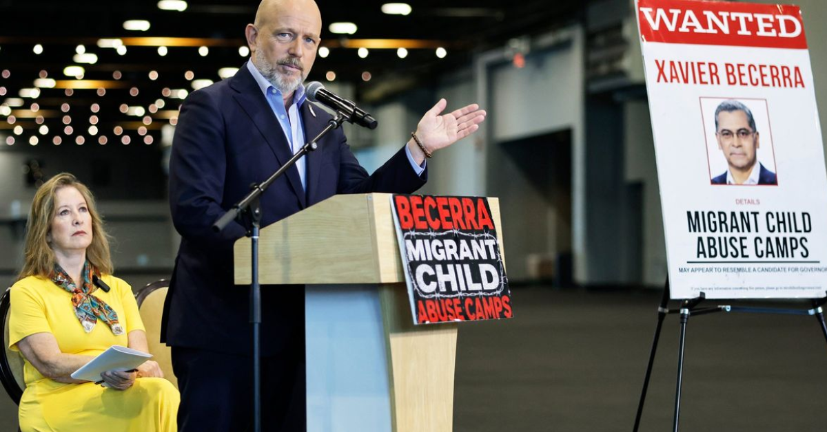 Hilton attacks Becerra over migrant child program during Fresno stop