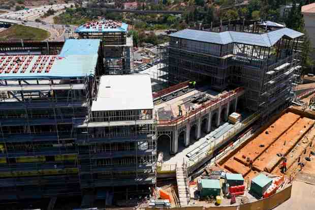 Construction continues on the Life Science Building at San Diego State University on Friday, July 31, 2026 in San Diego, California. (Meg McLaughlin / The San Diego Union-Tribune)