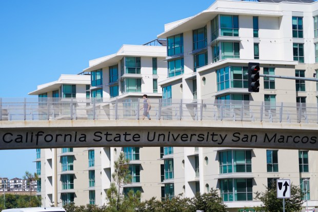 Recent new development, which includes student housing, classrooms, a student dining hall, and restaurants in North City of San Marcos, is located just north of Cal State University San Marcos in San Marcos, CA.  (Nelvin C. Cepeda / The San Diego Union-Tribune)