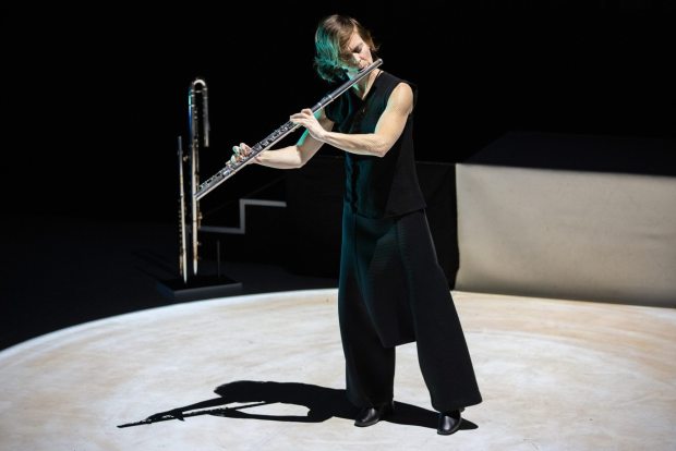 Flutist Claire Chase, a San Diego native who performs around the world and teaches at Harvard and Julliard, was the Ojai Music Festival's 2025 music director. (Walter Wlodarczyk)