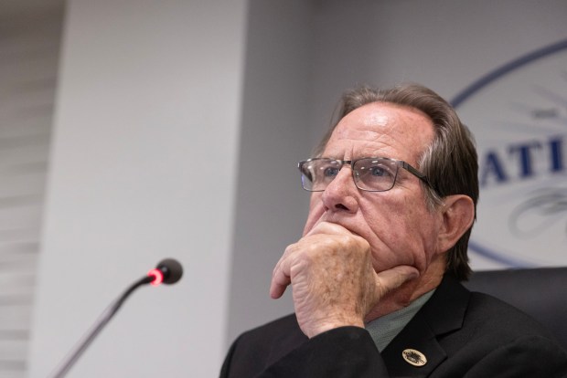 National City, CA - National City Mayor Ron Morrison listens to public comment during a city council meeting at National City City Hall on Tuesday, June 16, 2026, in National City, CA. (Luke Johnson / The San Diego Union-Tribune)