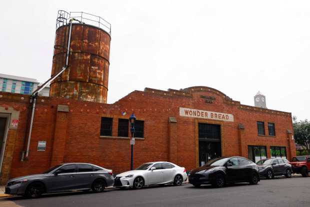 The Wonder Bread Building at 171 14th St., as seen on Aug. 13, 2026. (Meg McLaughlin / The San Diego Union-Tribune)