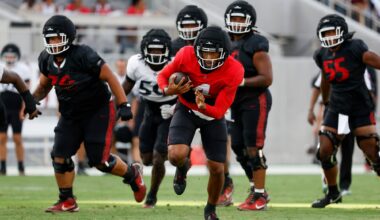 Wide receiver depth on display in San Diego State scrimmage at Snapdragon Stadium
