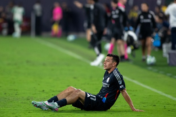 San Diego FC wing Hirving "Chucky" Lozano has not played this season. (Xavier Hernandez for the UT)