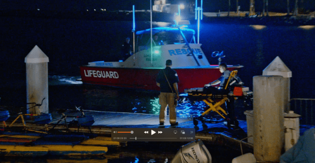 A search was underway for a man who fell from a personal watercraft off of Long Beach. (Photo by Key News Network)