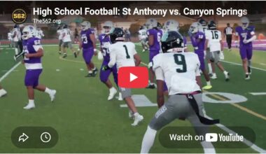 VIDEO: St. Anthony Vs. Canyon Springs, Football – The562.org