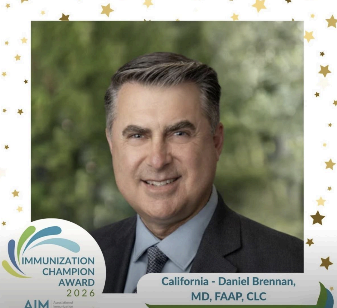 Santa Barbara Pediatrician Dr.Daniel Brennan Named California’s 2026 Immunization Champion