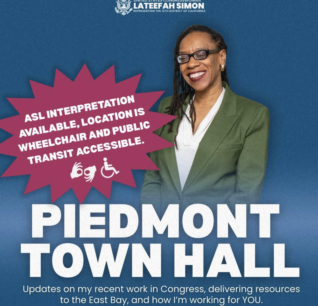 Town Hall with U.S. Congresswoman Lateefah Simon on Aug. 26