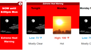 Fresno hits 109 as extreme heat warning replaces advisory