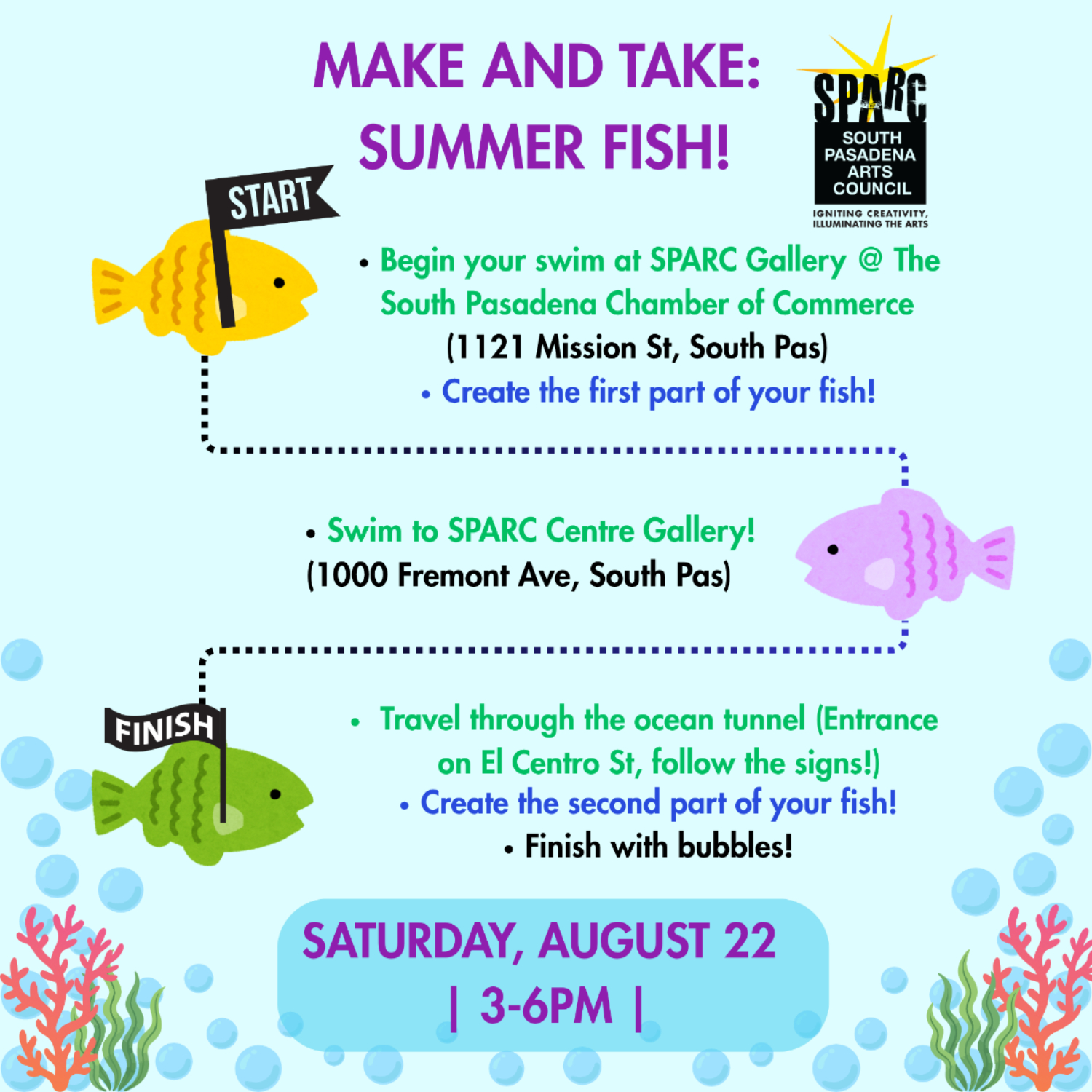 Graphic: SPARC | The South Pasadenan | Make and Take: Summer Fish