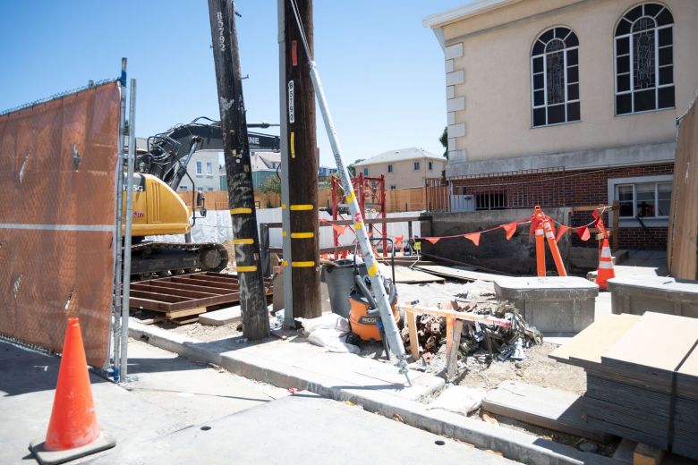 A view of a construction site