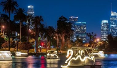 This historic 134-year-old L.A. County lake once banned its real swans — now you can ride a “giant one” for under $15